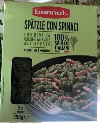 Spätzle con spinaci