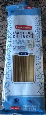 Spaghetti alla chitarra trafilati al bronzo front packaging