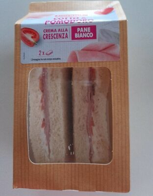 Tramezzino cotto e pomodoro front packaging