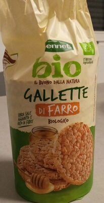 Gallette di farro biologico front packaging