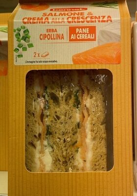 Tramezzino salmone e crescenza