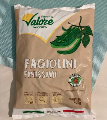 Fagiolini Finissimi Filiera Valore front packaging