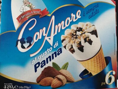 Cornetti al gusto panna