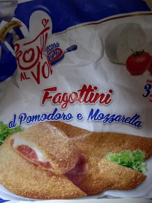 Fagottini al pomodoro e mozzarella front packaging