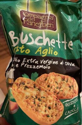 Bruschette gusto aglio front packaging