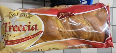 Treccia farcita con crema pasticcera