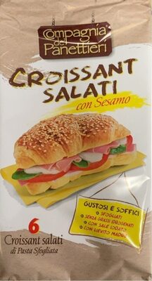 Croissant salati con sesamo