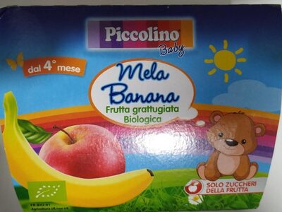 Mela banana frutta grattugiata