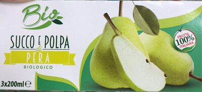 Succo e polpa di pera bio