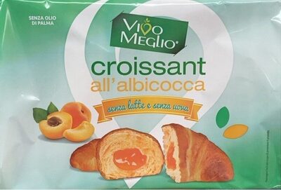 Croissant all'albicocca senza latte e senza uova