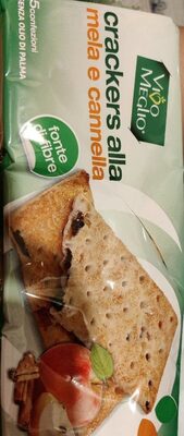 Crackers alla mela e cannella