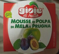Mousse di polpa di mela e prugne
