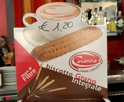 Biscotto grano integrale front packaging