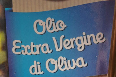 Olio extra vergine di oliva delicato ingredients label