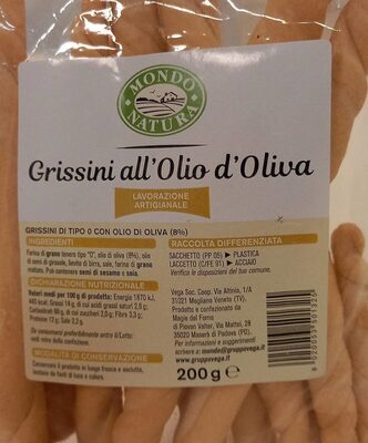 Grissini all'olio d'oliva