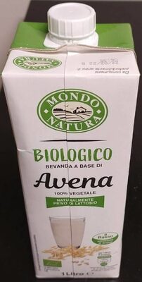 Bevanda a base di avena front packaging