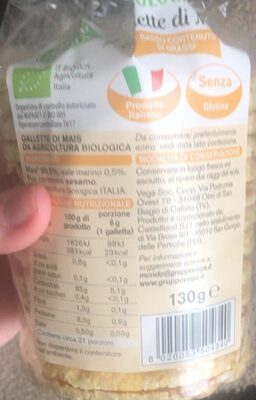 Gallette di mais bio