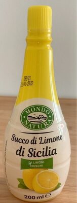 Succo di limone di Sicilia front packaging