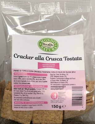 Crackers alla Crusca Tostata front packaging