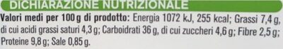 Tortelloni con ricotta e spinaci nutrition facts table