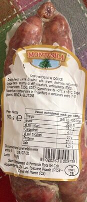 Soppressata dolce front packaging