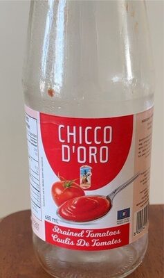 Strained tomatoes salsa