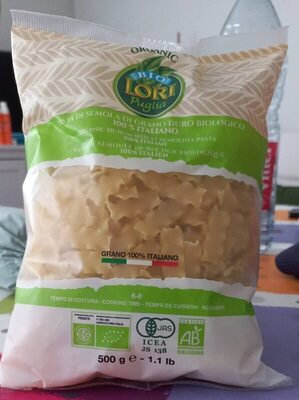 Pâte de semoule de blé dur biologique