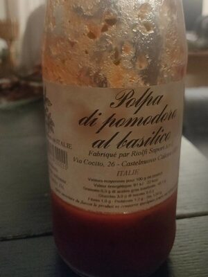 Polpa Di pomodoro al basilico