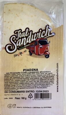 Piadina front packaging
