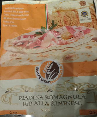 Piadina alla romagnola I.G.P. alla riminese