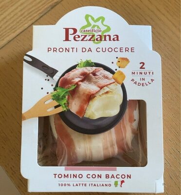 Tomino con bacon front packaging