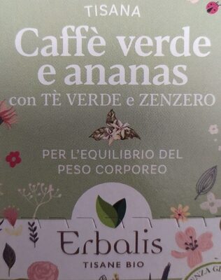 Tisana caffè verde e ananas un tè verde e zenzero