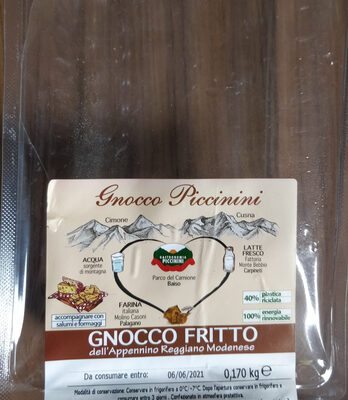 Gnocco fritto dell'Appennino Reggiano Modenese front packaging