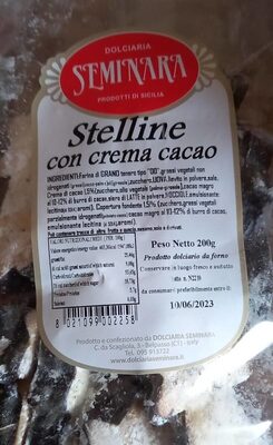 Stelline con crema cacao