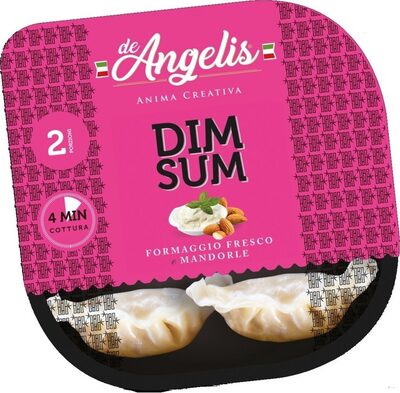 Dim sum con formaggio fresco e mandorle