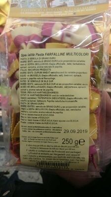 Multi Colored Farfalline Pasta By Sapori Antichi