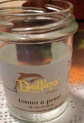 tonno a pezzi all'olio di oliva front packaging