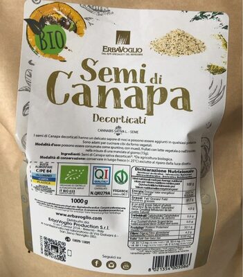 Semi di canapa decorticati