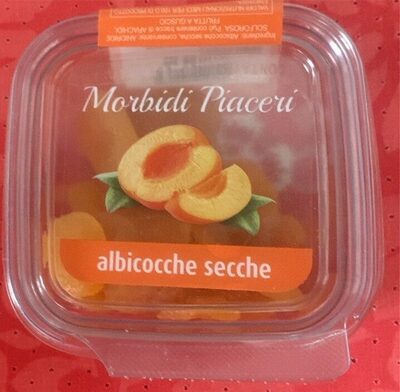 Albicocche secche front packaging