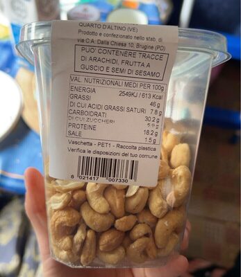 Anacardi Tostati Salati