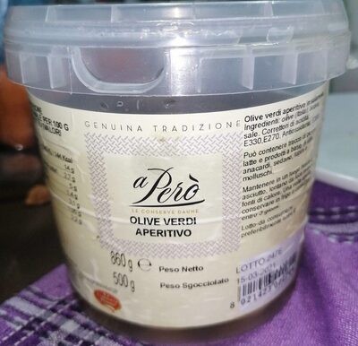 Olive verdi aperitivo