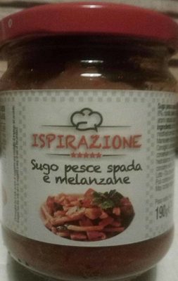 Sugo pesce spada e melanzane front packaging