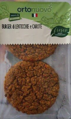 Burger di lenticchie e carote