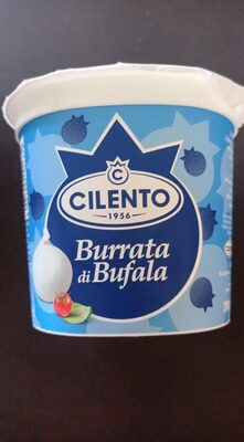 Burrata di bufala front packaging