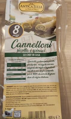 Cannelloni ricotta e spinaci