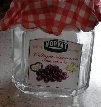 Confettura ciliegia amarena front packaging