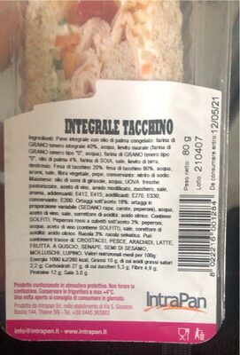 Integrale farcito front packaging