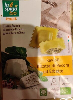 Ravioli Al Grano Duro Cappelli Con Ricotta Di Pecora Ed Erbette