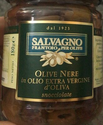 Olive nere in olio extra vergine d’oliva snocciolate