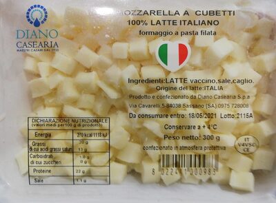 Mozzarella a cubetti
